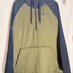 Nike Olive and Black Hoodie